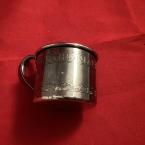 Vintage silver plated child cup made In Canada
